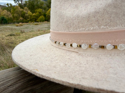 Moonstone + Labradorite Hat Band