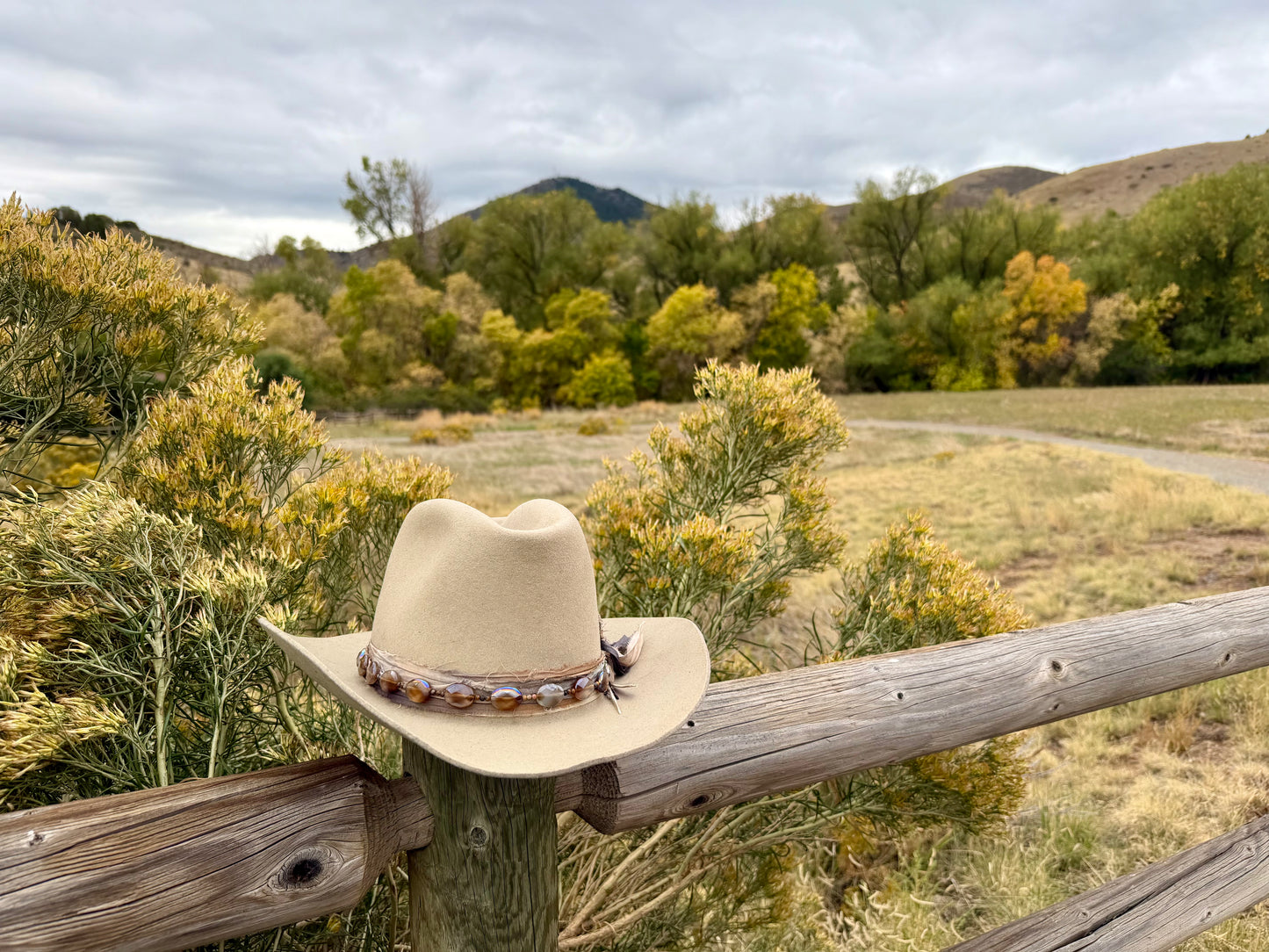 Agate + Bronzite Hat Band