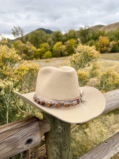 Agate + Bronzite Hat Band