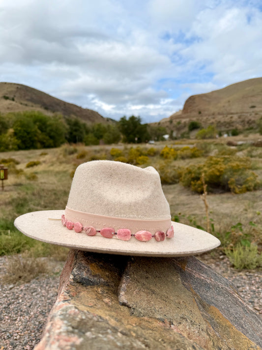 Rhodonite + Garnet Hat Band