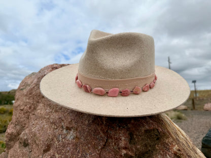 Rhodonite + Garnet Hat Band
