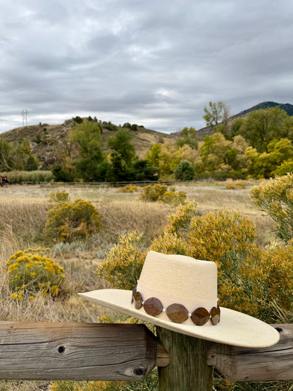 Bronzite + Pearl Hat Band