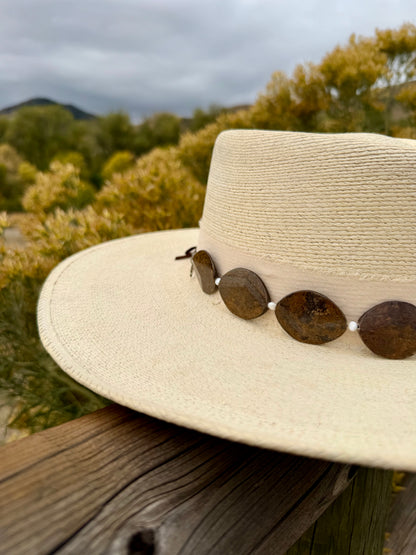 Bronzite + Pearl Hat Band