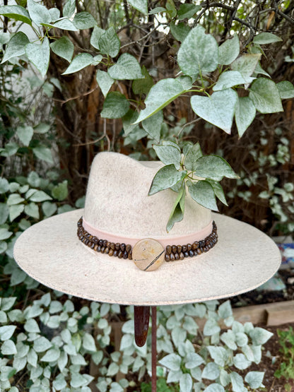Dendritic Jasper + Bronzite Hat Band