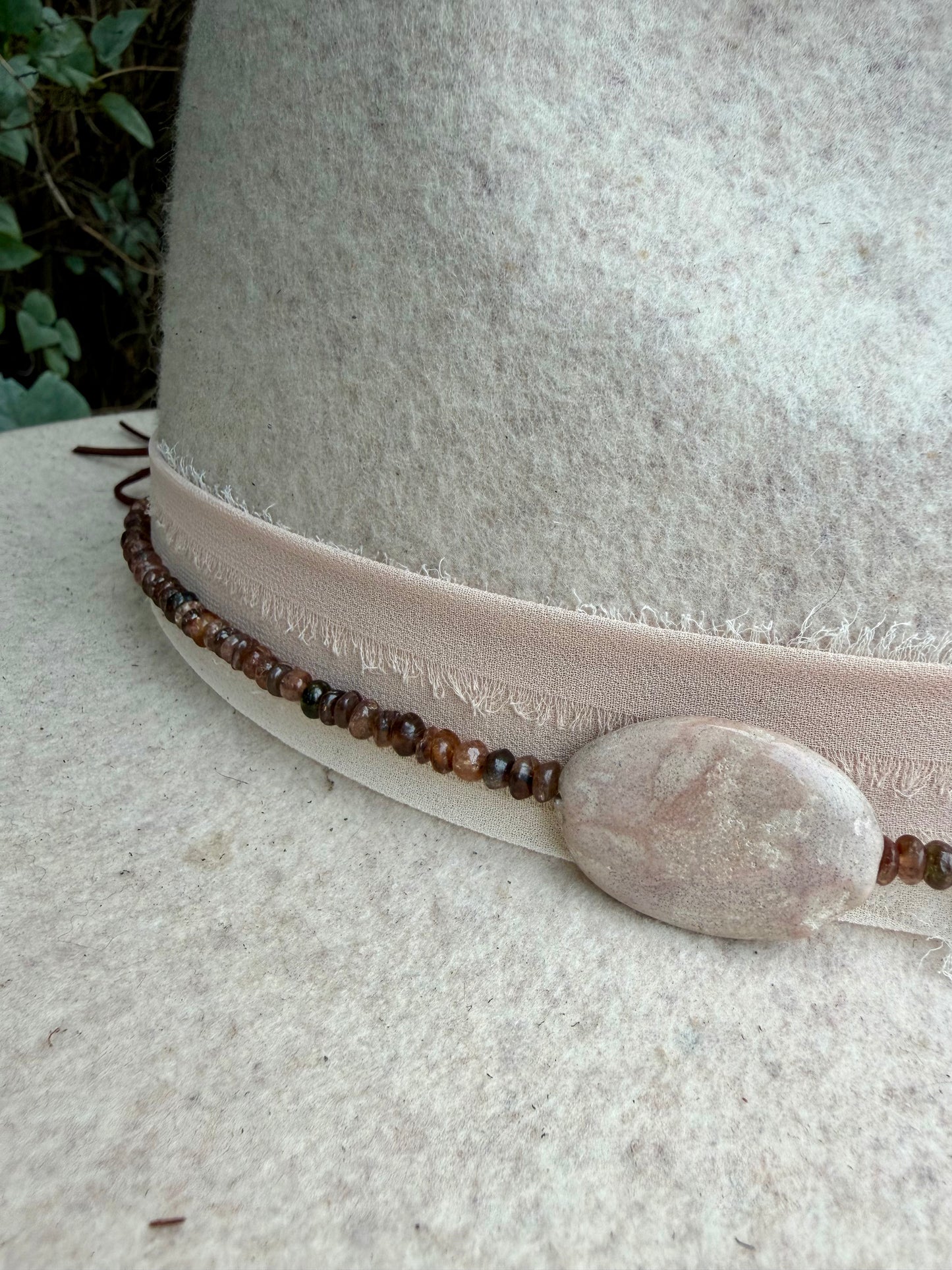 Jasper + Rutilated Quartz Hat Band