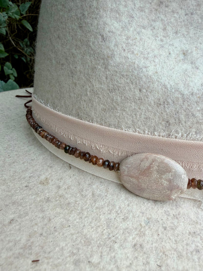 Jasper + Rutilated Quartz Hat Band