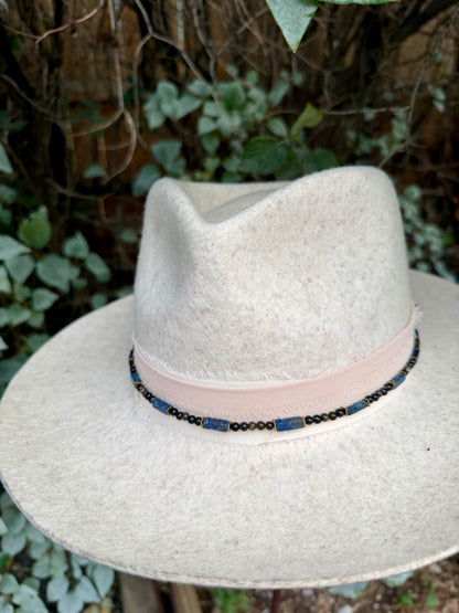 Lapis Lazuli + Bronzite Hat Band